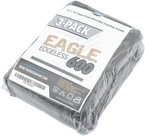 img 1 attached to 🚗 The Rag Company - Eagle Edgeless 600: Ultra Soft Microfiber Auto Detailing Towels, 3-Pack, 16in x 16in, 600gsm, Dark Grey