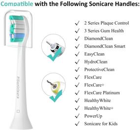 img 3 attached to 🦷 High-Quality Replacement Toothbrush Heads (10 Pack) Compatible with Philips Sonicare - DiamondClean, 4100, G2, 2 Series, Snap-on