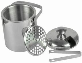 img 3 attached to 🍸 GSCW Small Ice Bucket with Tongs - Top-rated Insulated Stainless Steel Mini Bar Accessory Gift Set