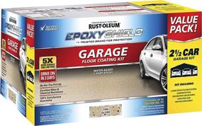 img 3 attached to 🚗 Transform Your Garage with Rust-Oleum 261846 EPOXYSHIELD Garage Floor Coating in Tan - 2.5 Car Kit
