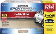 🚗 transform your garage with rust-oleum 261846 epoxyshield garage floor coating in tan - 2.5 car kit logo