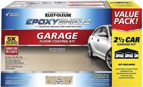 img 4 attached to 🚗 Transform Your Garage with Rust-Oleum 261846 EPOXYSHIELD Garage Floor Coating in Tan - 2.5 Car Kit