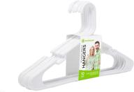 eldorado plastic hangers for adult size clothing - white (pack of 10), ideal for everyday use clothes: shirts, blouses, t-shirts, dresses, jackets, suits логотип