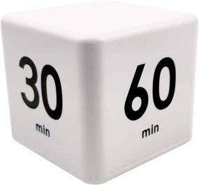 img 4 attached to Feilifan Cube Timer - Kitchen, Child, and Exercise Timer with Gravity Sensor for Time Management, Countdown Settings - 15-20-30-60 Minutes (White)