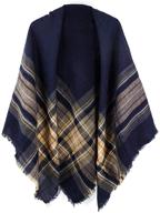 🧣 womens tartan scarf - checked pashmina for women's accessories - scarves & wraps logo