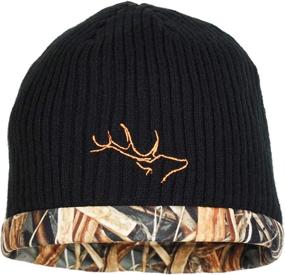 img 3 attached to 🧢 Ultimate Outdoor Performance: EDTREK Waterproof and Windproof Camo Beanie - Timber & Blaze Orange Camo Hunting Hat