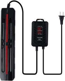 img 4 attached to 🐠 Aquarium Heater 500W/800W/1000W/1200W: Double Heating Tubes for Fast and Efficient Heating, Power Saving, with External Digital Temp Controller - Ideal for 50-160 Gallon Fresh/Salt Water Fish Tanks