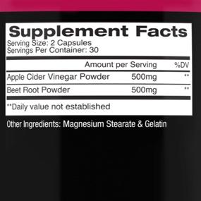 img 2 attached to 🍎 Angry Supplements Apple Cider Vinegar + Beet Root Capsules: Detox Pills for Nitric Oxide Boost and Enhanced Energy (2-Bottles)