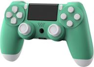🎮 xuanmeike wireless game controller: ps4 compatible with built-in speaker, gyro and motor remote - green logo