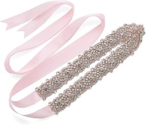 img 3 attached to Remedios Handmade Dazzling Rhinestone Wedding Women's Accessories and Belts