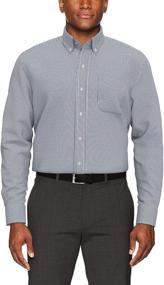 img 2 attached to Non-Iron Gingham Men's Clothing with Classic Button Collar