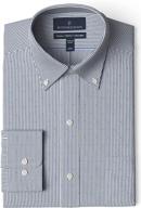 non-iron gingham men's clothing with classic button collar logo