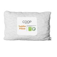 👶 coop home goods - детская подушка (14x19) - премиум поперечная память пены - мягкий рукой lulltra стирка бамбуковый район крышка - сертифицирована certipur-us/greenguard gold. логотип