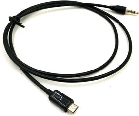 img 3 attached to 🔌 Wpeng Micro USB Male to AUX Cable - 3.5mm TRS Male Car AUX Audio Output Converter Cable - 3Ft/1M (Black)