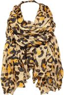 🐆 kmystic women's accessories: classic leopard print scarf - scarves & wraps logo