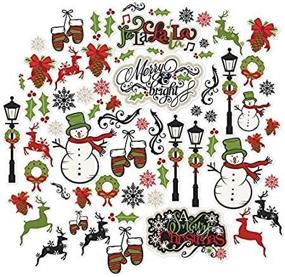 img 3 attached to 🎄 Miss Kate Cuttables - Merry & Bright Paper Die Cuts: Over 60 Cardstock Scrapbook Die Cuts