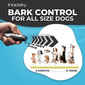 img 2 attached to 🐶 Inoosky Ultrasonic Dog Bark Deterrent - Rechargeable 2 in 1 Anti Barking Device with Variable Frequency, Handheld Dog Training Tool for Outdoor and Indoor Use