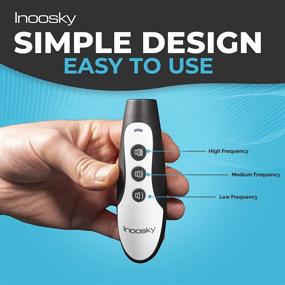 img 3 attached to 🐶 Inoosky Ultrasonic Dog Bark Deterrent - Rechargeable 2 in 1 Anti Barking Device with Variable Frequency, Handheld Dog Training Tool for Outdoor and Indoor Use