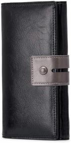 img 4 attached to 👛 Women's Bifold Wallet with Improved Capacity - Handbags & Wallets Combo