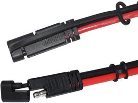 img 3 attached to 🔌 6FT 12AWG SAE до SAE удлинительный кабель 2-контактный быстроразъемный кабель с водонепроницаемой крышкой - SPARKING