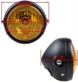 img 1 attached to TASWK Universal Motorcycle Headlight Headlamp