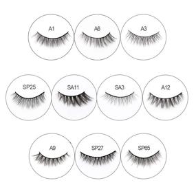 img 2 attached to 👁️ EMEDA 10 Styles Faux Mink Lashes: Natural Look, 3D Small Face Eyelashes, Short Soft Fake Lashes - 10 Pairs False Eyelashes for Reusable Eye Lash Glamour