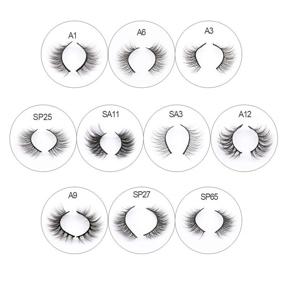 img 1 attached to 👁️ EMEDA 10 Styles Faux Mink Lashes: Natural Look, 3D Small Face Eyelashes, Short Soft Fake Lashes - 10 Pairs False Eyelashes for Reusable Eye Lash Glamour