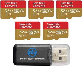 img 4 attached to SanDisk Extreme 32GB (Five Pack) 4K Micro Memory Card (SDSQXAF-032G-GN6MN) UHD Video Speed 30 UHS-1 V30 32G MicroSD HC Bundle with (1) Everything But Stromboli Card Reader