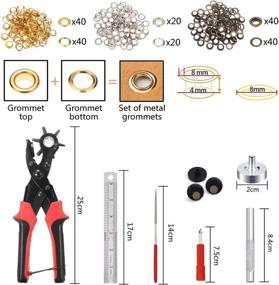 img 3 attached to 🔨 Premium Leather Hole Punch Tool with 5/32&#34; Grommet Eyelet Kit - Perfect for Belts, Watch Bands, Straps, and More!
