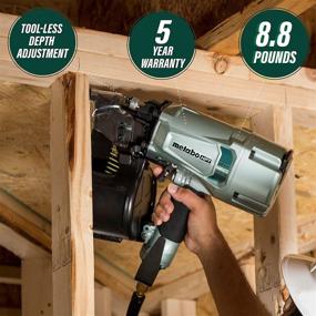 img 3 attached to Metabo HPT NV83A5 Pneumatic Nail Gun with Adjustable Settings