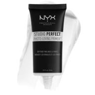 💧 nyx professional makeup studio perfect clear face primer - vegan, enhancing makeup primer logo