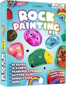 img 4 attached to 🎨 Kids' Rock Painting Activity Kit for Enhanced Engagement and Learning