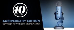 img 3 attached to 🎙️ Синий микрофон Blue Yeti USB 10-летний юбилейный выпуск: идеально подходит для ПК и Mac, гейминга, подкастов и стриминга с индивидуальной отделкой и несколькими вариантами приема звука.