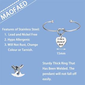 img 3 attached to 🙏 MAOFAED Baptism and First Communion Religious Jewelry Bracelet: Embrace Your Identity as a Child of God