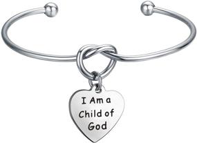 img 4 attached to 🙏 MAOFAED Baptism and First Communion Religious Jewelry Bracelet: Embrace Your Identity as a Child of God