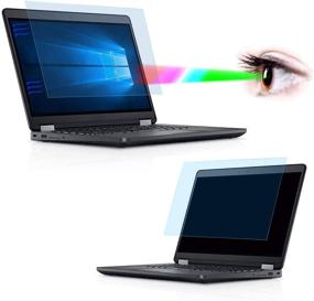 img 4 attached to 👁️ [2 упаковки] Защита экрана для ноутбука Dell Latitude диагональю 14 дюймов - Фильтр от синего света и противогларное покрытие для E7450 E7470 E5470 E7480 5480 5490 7490 - Защитный экран для защиты глаз