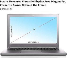 img 3 attached to 👁️ [2 упаковки] Защита экрана для ноутбука Dell Latitude диагональю 14 дюймов - Фильтр от синего света и противогларное покрытие для E7450 E7470 E5470 E7480 5480 5490 7490 - Защитный экран для защиты глаз