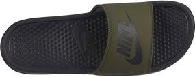 img 3 attached to 👞 Nike Benassi Sandal in Cargo Black: Top-quality Men's Shoes in Black