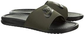 img 2 attached to 👞 Nike Benassi Sandal in Cargo Black: Top-quality Men's Shoes in Black