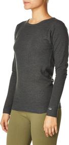 img 3 attached to 🔥 Stay Warm and Dry with Duofold Women's Mid Weight Wicking Thermal Shirt