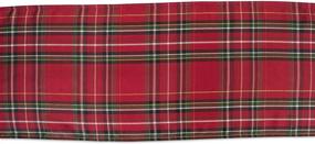 img 3 attached to DII CAMZ10913 Metallic Plaid Table Runner - Perfect for Dinner Parties, Christmas, Holidays, and Thanksgiving - Machine Washable 14x108