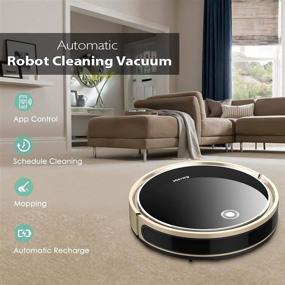 img 2 attached to Smart Robot Vacuum and Mop Cleaner with 1600Pa Suction, Self Charging, Daily Schedule, Suction Boost, Quiet Operation (60db), Remote-APP-Alexa Control