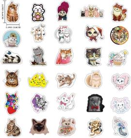 img 1 attached to 🐱 80pcs Cute Cat Stickers: Fun and Waterproof Decals for Various Surfaces - Perfect Gifts for Women, Teens, and Girls!