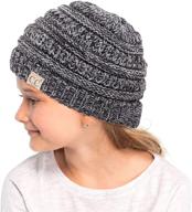 🧢 c c hatsandscarf stretchy yj 847 kids girls' beanie for cold weather accessories logo