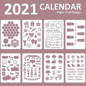 img 2 attached to 📔 Enhance Journaling Experience with 24Pcs Planner Stencils Set: Achieve Ultimate Productivity in A5 Bullet Dotted Journals, Notebook, Scrapbook, DIY