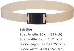 img 2 attached to 👶 Versatile Kids Toddler Interchangeable Elastic Belt: Fast-adjusting Magnetic Buckle for Boys & Men by WELROG!