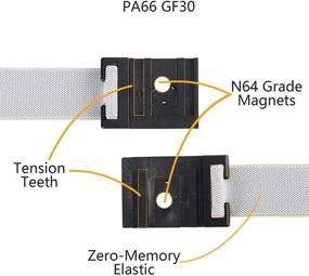 img 1 attached to 👶 Versatile Kids Toddler Interchangeable Elastic Belt: Fast-adjusting Magnetic Buckle for Boys & Men by WELROG!