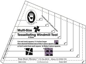 img 1 attached to 🧵 Marti Michell Tessellating Windmill: Revolutionizing Quilting Patterns