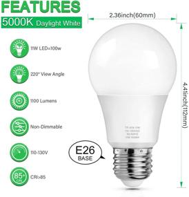 img 3 attached to 💡 Daylight Standard Lifespan Non Dimmable - Maximum Efficiency Illumination