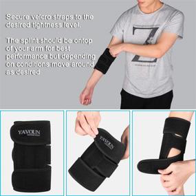 img 1 attached to 💌 Elbow Brace for Arthritis Relief, Tendonitis & Sports Injury Recovery - Stabilizer Support Brace with Night Time Immobilizing, Black (8.1" - 13.7" × W7.3")